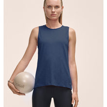 Koszulka treningowa damska treningowa CASALL Soft Texture Tank kolor niebieski
