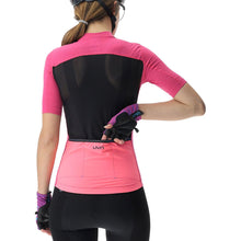 Koszulka rowerowa damska UYN Lightspeed Biking Shirt – Fuxia/Black
