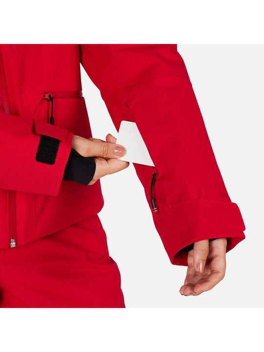 Kurtka narciarska damska ROSSIGNOL W ROCHRUN INSULATED JKT czerwona
