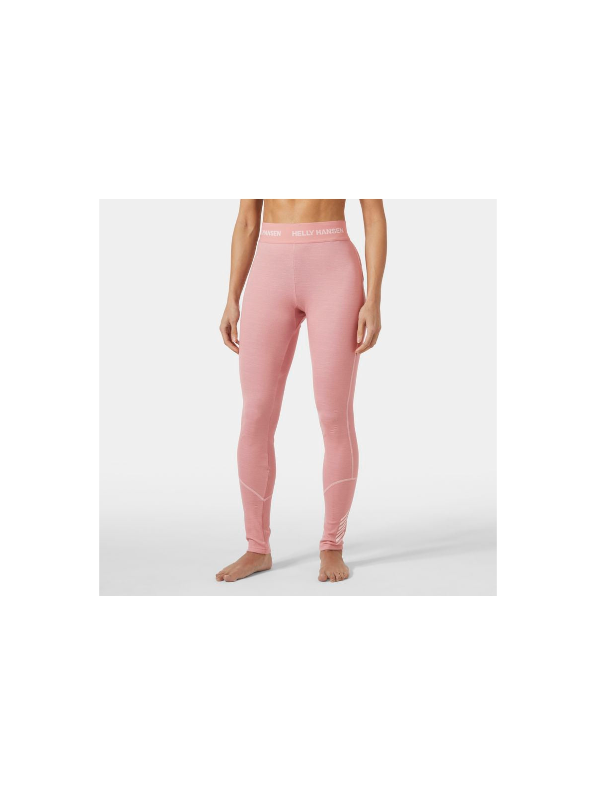 Legginsy damskie HELLY HANSEN W Lifa Merino Midweight Pant kolor różowy