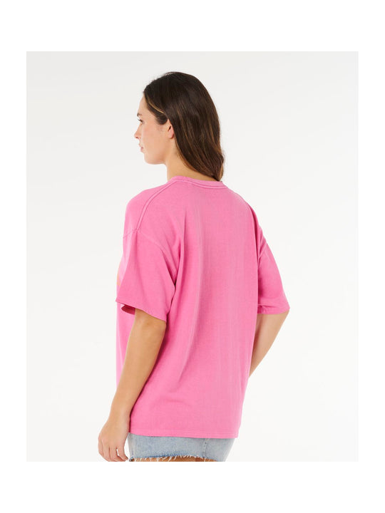 Koszulka damska RIP CURL Hotel Malibu Heritage Tee różowa
