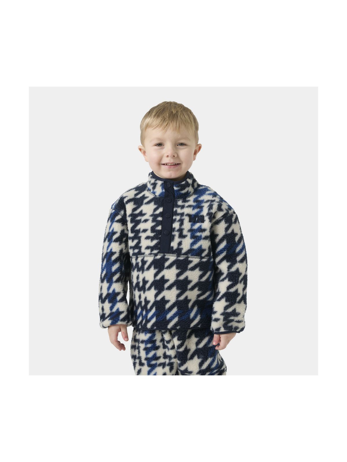 Polar dziecięcy HELLY HANSEN K Frosty Pile Sweater granatowy