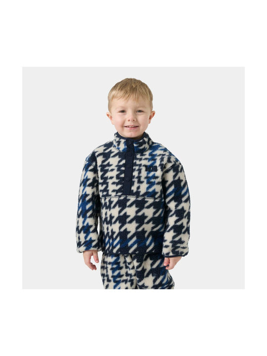 Polar dziecięcy HELLY HANSEN K Frosty Pile Sweater granatowy
