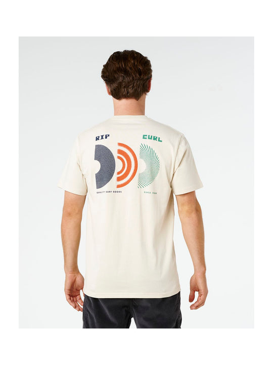 Koszulka męska RIP CURL Aots Rising Tee biała
