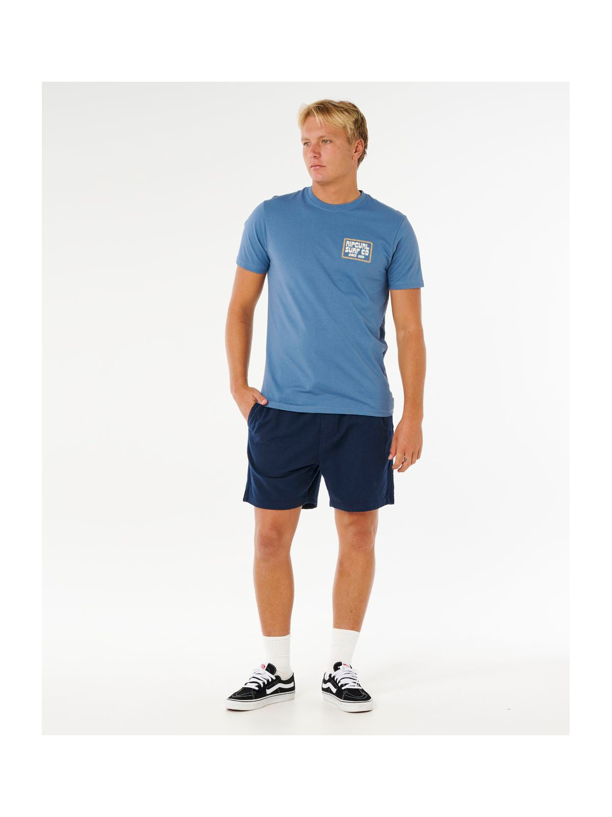 Koszulka męska RIP CURL Pacific Rinse Sunrise Tee niebieska