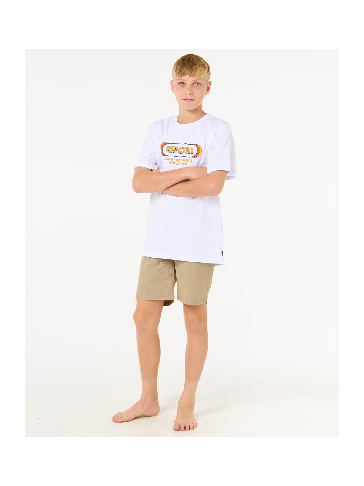 Szorty chłopięce RIP CURL Boardwalk Phase-Boy beżowe