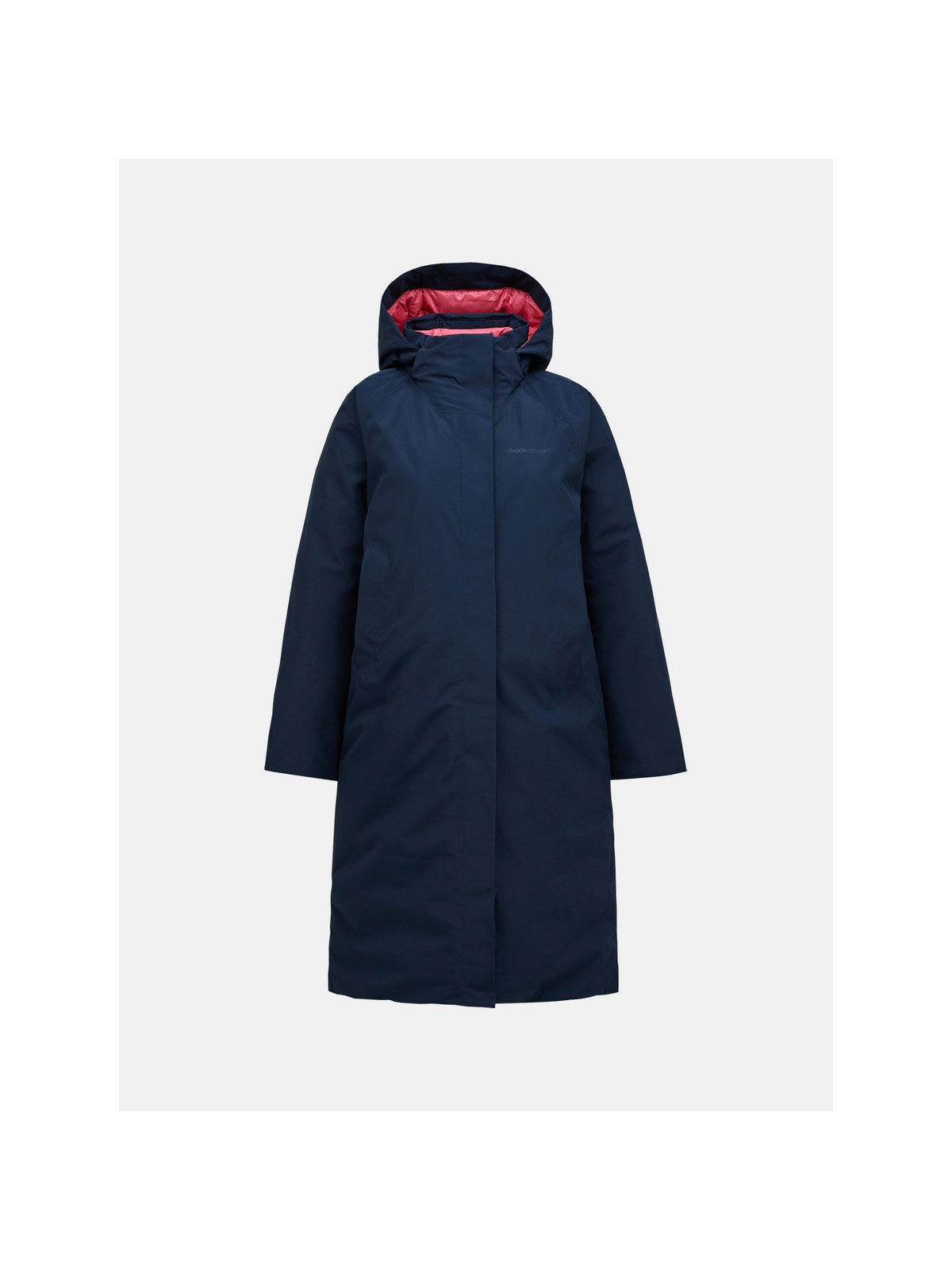 Parka damska PEAK PERFORMANCE Treeline HIPE 2L Down Shell Parka granatowa