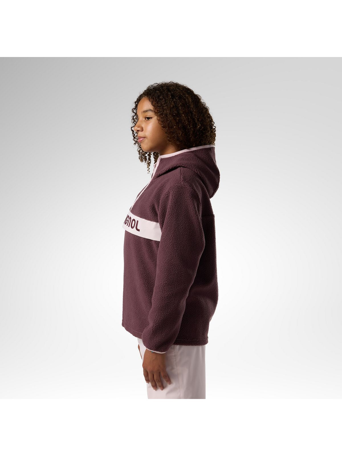 Bluza juniorska ROSSIGNOL Jr Alltrack Anorak Fleece bordowa