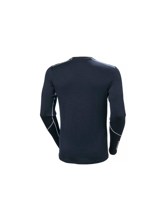 Koszulka męska HELLY HANSEN Lifa Merino Midweight Crew  kolor granatowy
