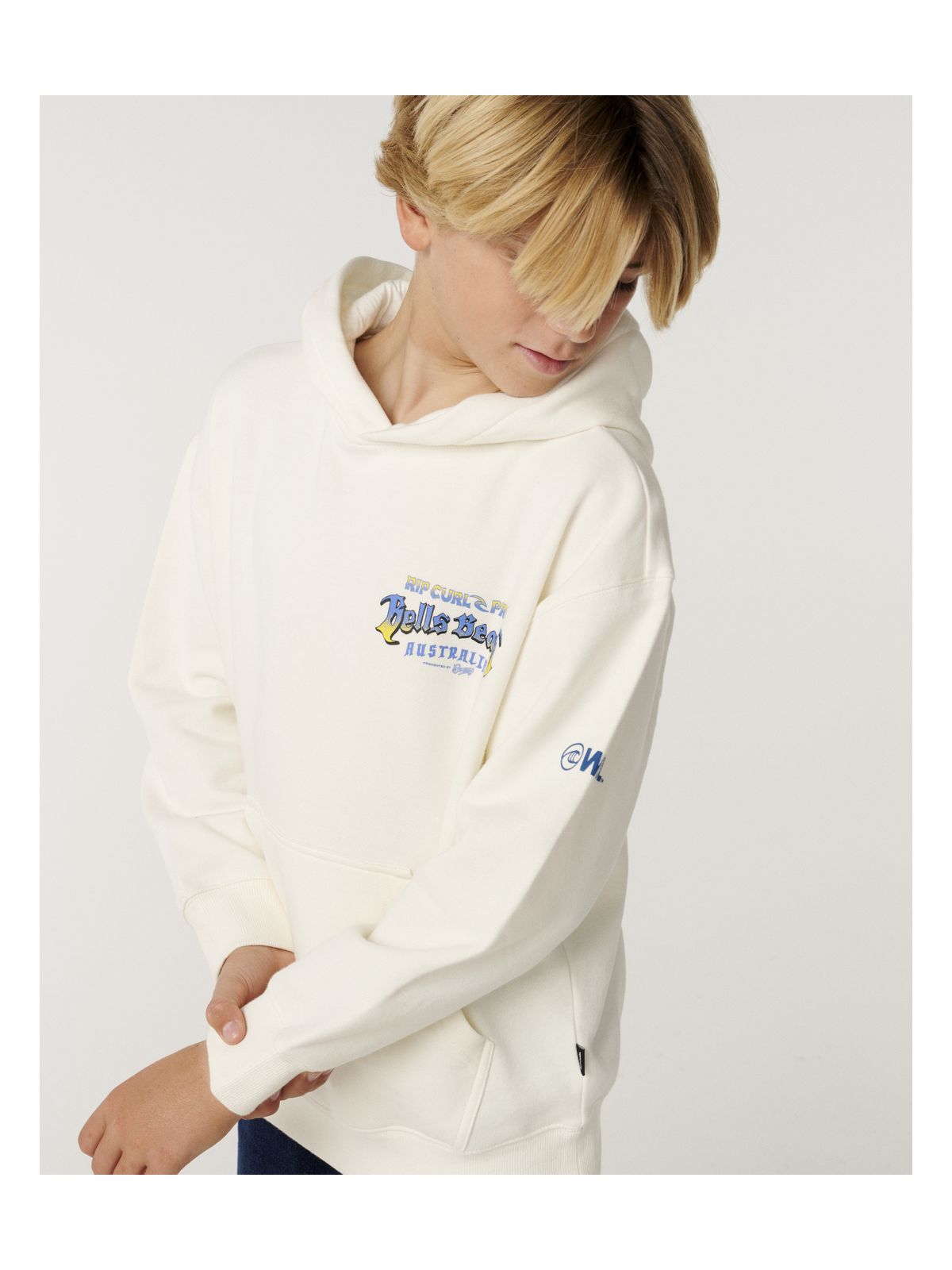 Bluza chłopięca RIP CURL Rip Curl Pro Bells 26 Hood-Boy biała