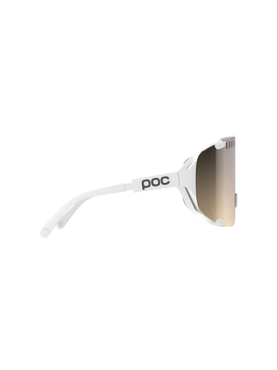 Okulary rowerowe POC Devour Wide Fit białe - Clarity Trail /Partly Sunny Silver cat.2
