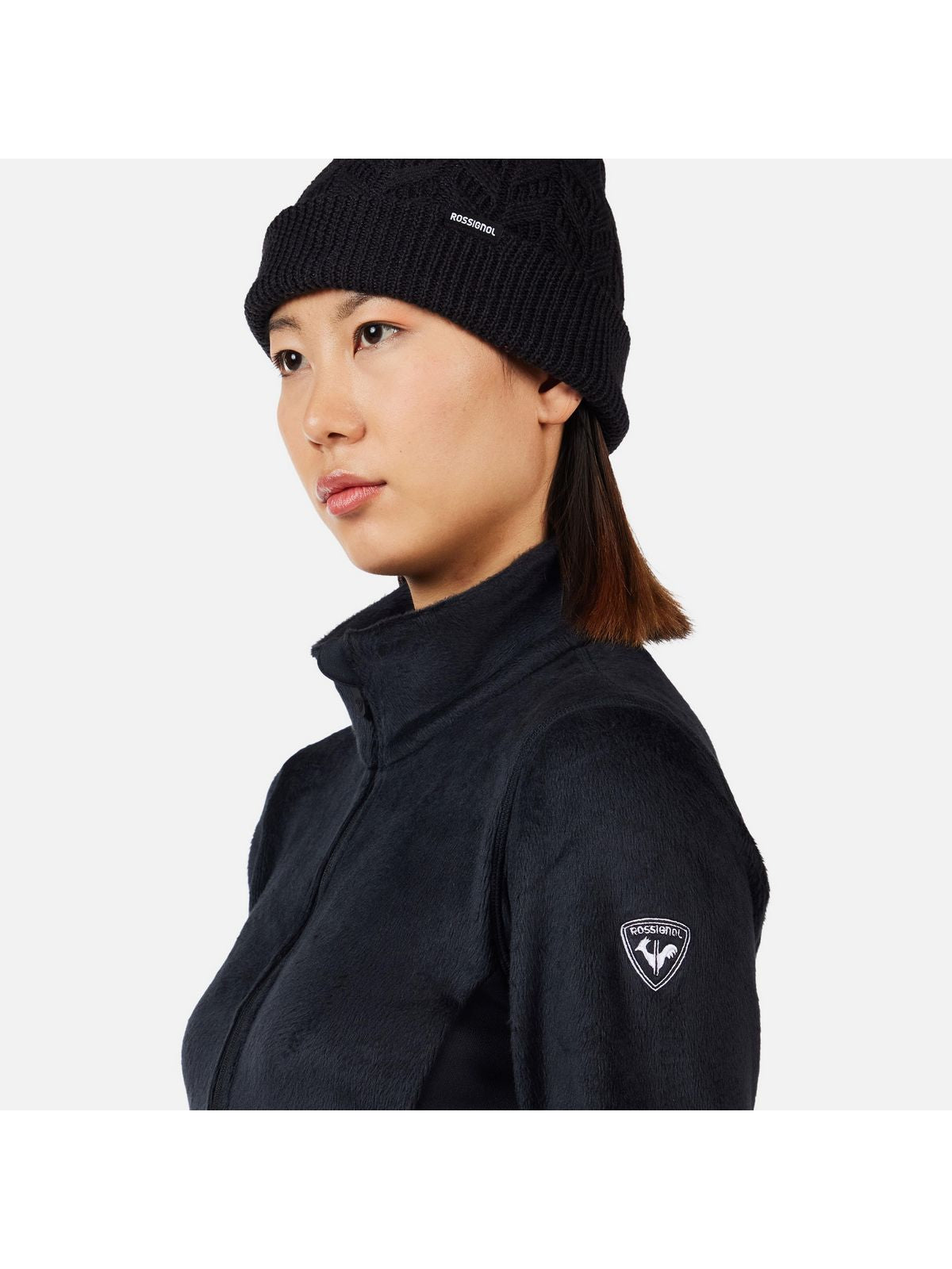 Bluza damska ROSSIGNOL W DIRETTA HZ FLEECE czarna