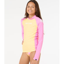 Lycra RIP CURL Classic Surf Ls Rash Vest-Girl pomarańczowy
