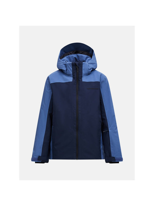 Kurtka narciarska juniorska PEAK PERFORMANCE Maroon Blocked HIPE 2L Insulated Shell Jacket granatowa
