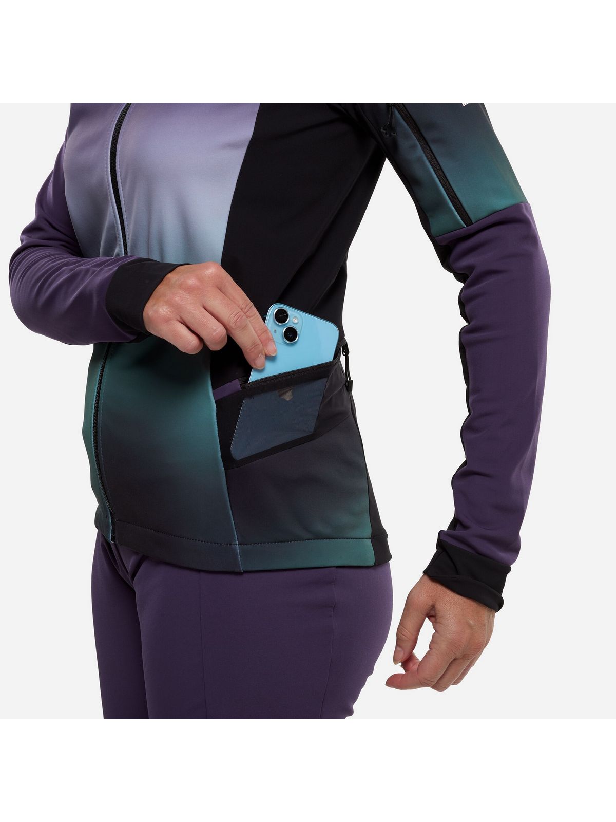 Kurtka narciarska MILLET PIERRMAENT HOODIE fioletowa