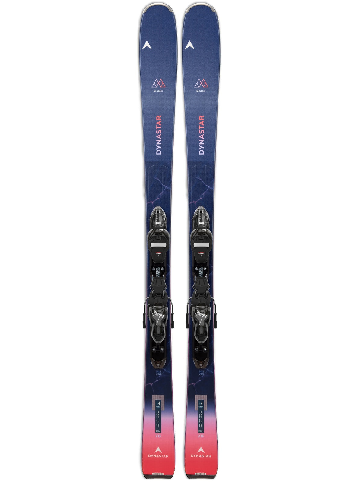 Narty damskie Dynastar M-Cross W 78 + wiązania Xpress W 10 GW B83 Shiny Blk