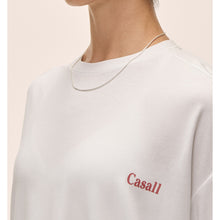 Koszulka damska Casall Oversized Cotton Blend Tee biały - Adventure Sports
