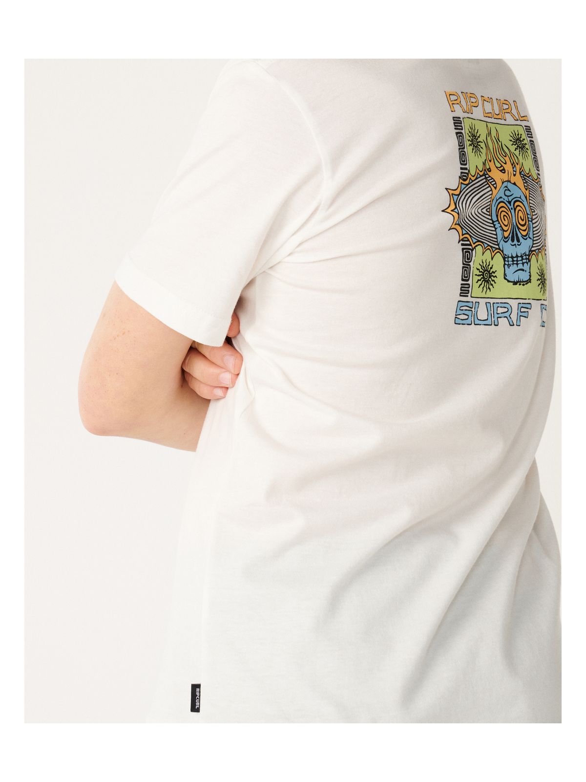 Koszulka juniorska RIP CURL New Cosmic Skull-Boy biała