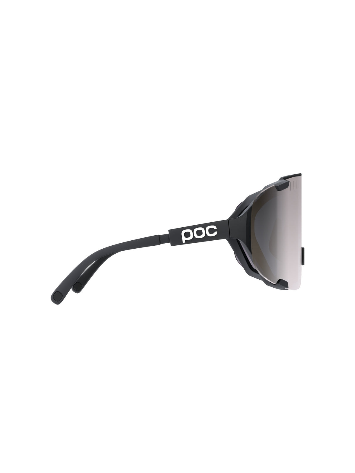 Okulary rowerowe POC Devour Wide Fit czarne - Clarity Road/Sunny Silver cat.3
