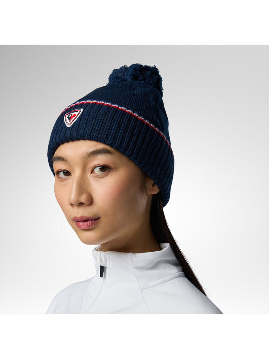 Czapka ROSSIGNOL Snowblaze Pompom Beanie niebieska
