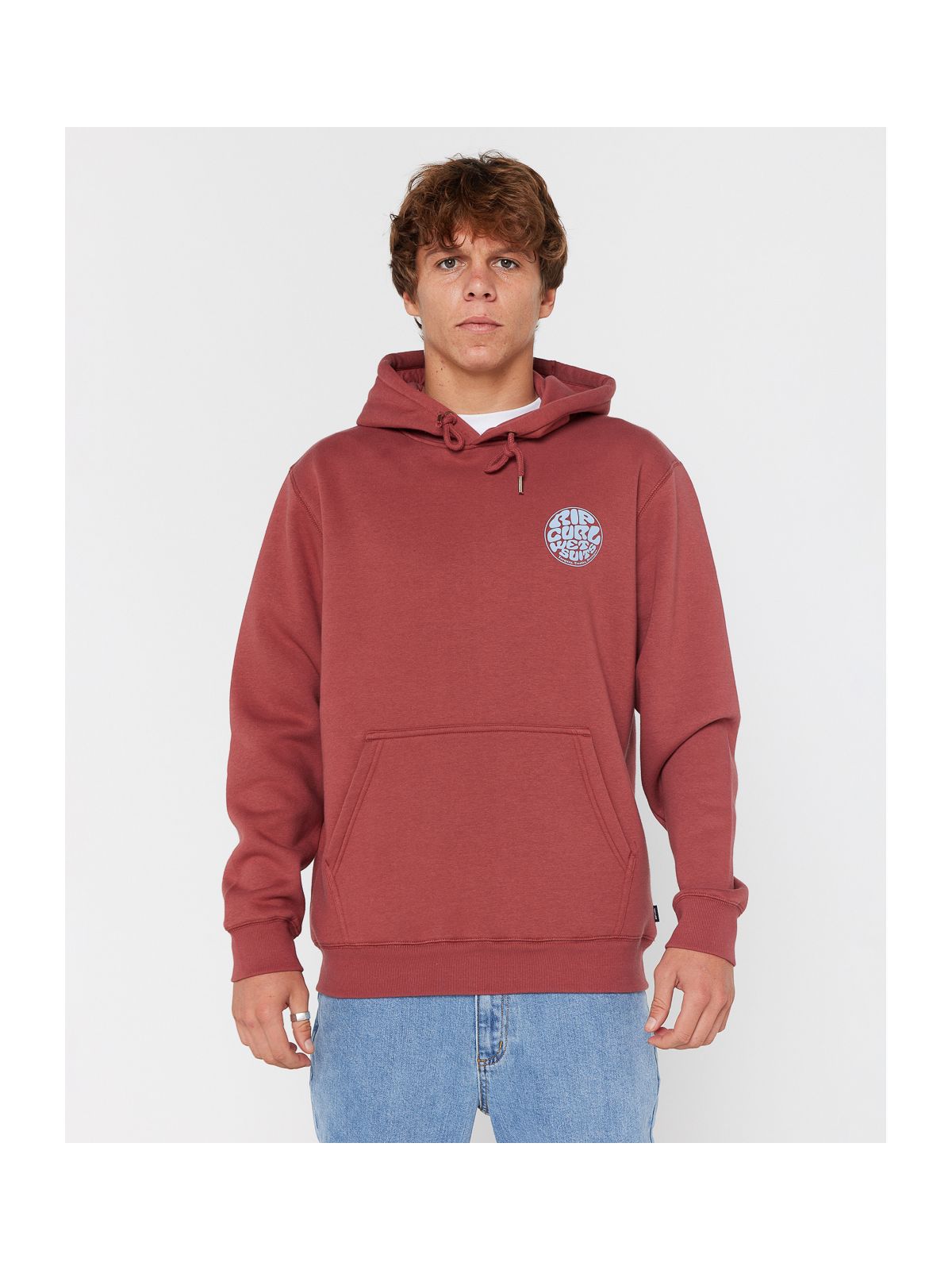 Bluza RIP CURL WETSUIT ICON HOOD czerwona