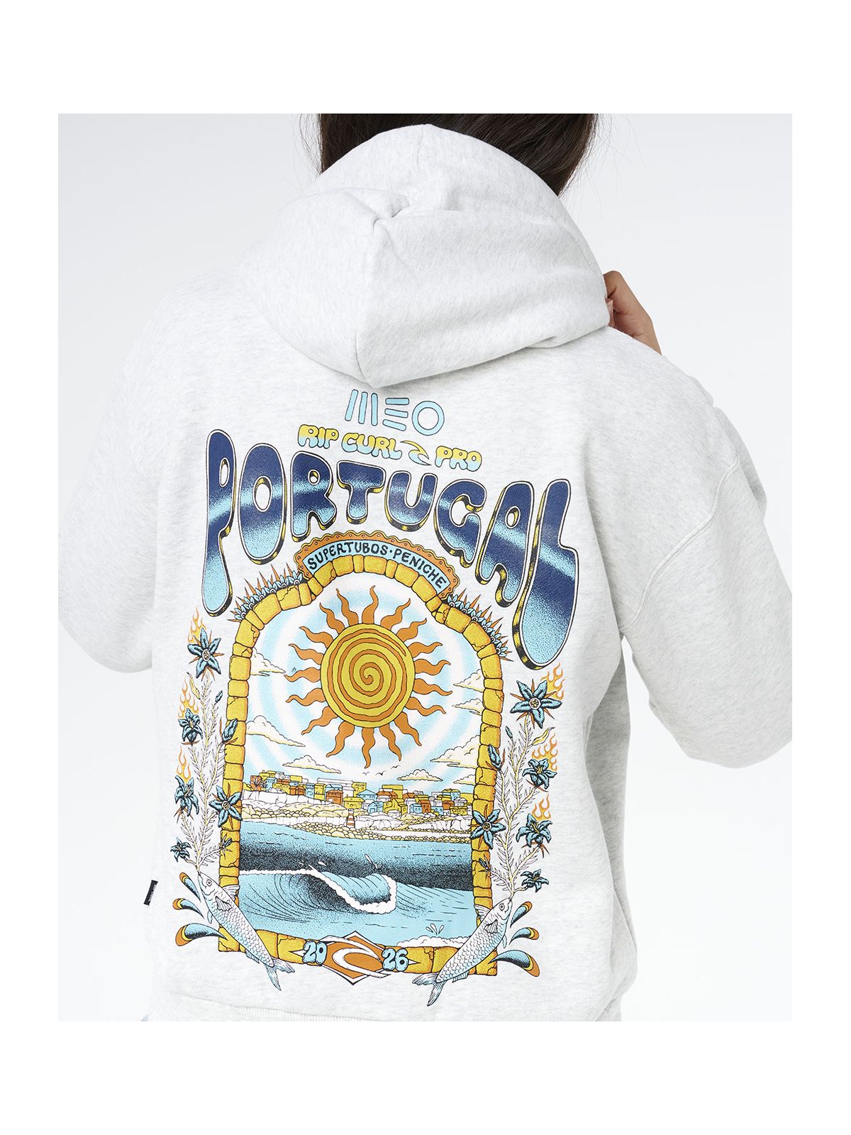 Bluza damska RIP CURL Peniche Merch Hood szara