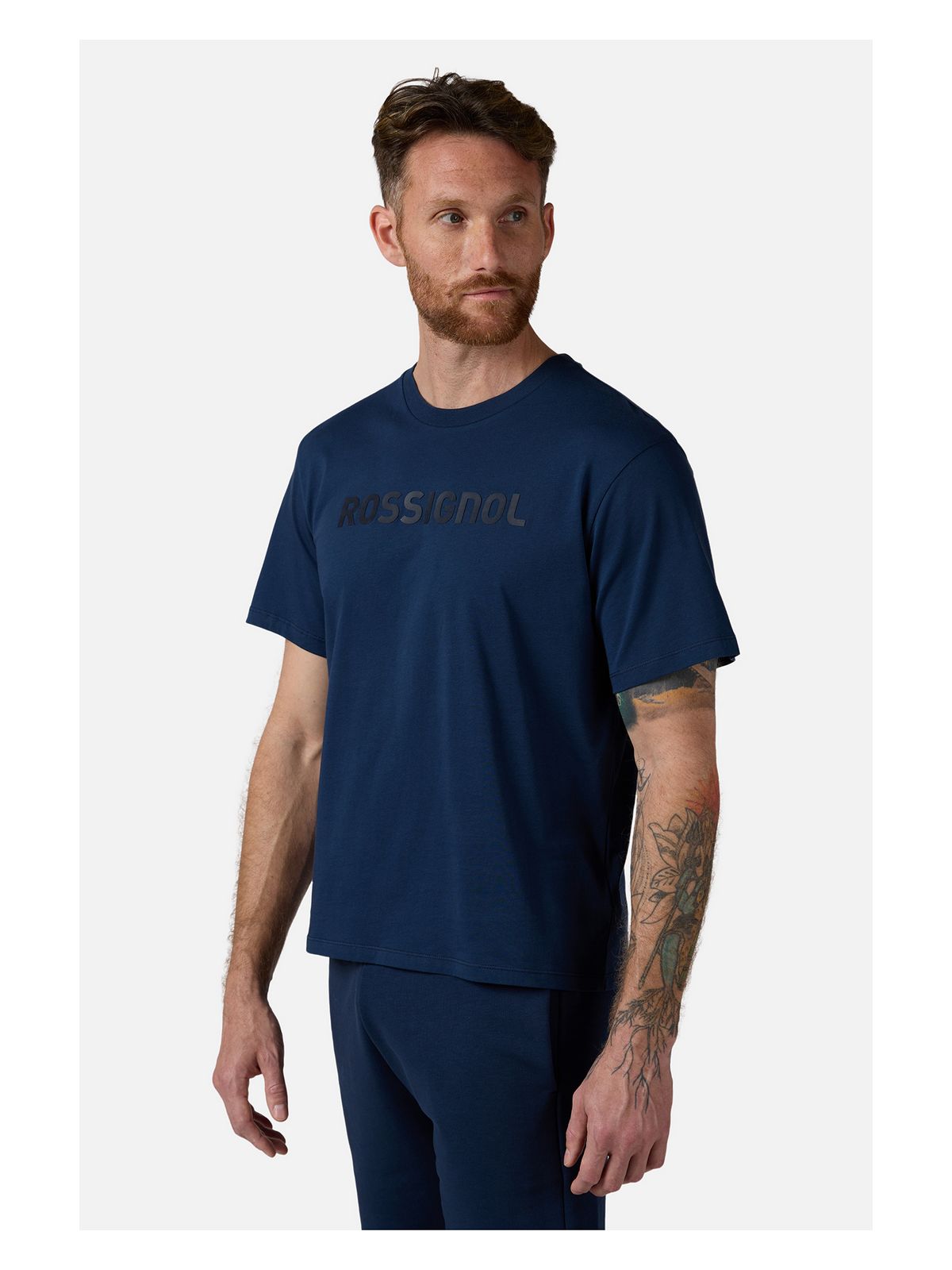 Koszulka męska ROSSIGNOL Prarion Tee granatowy - Adventure Sports