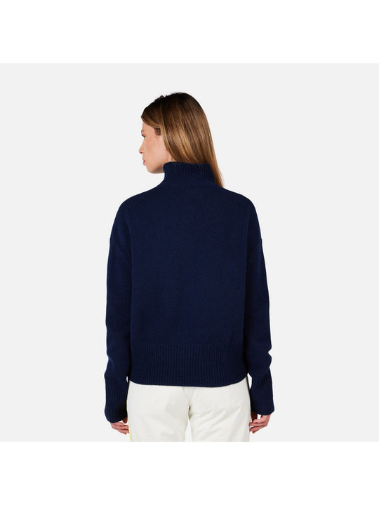 Sweter damski ROSSIGNOL W JCC SNOW ANGELS PULL niebieski
