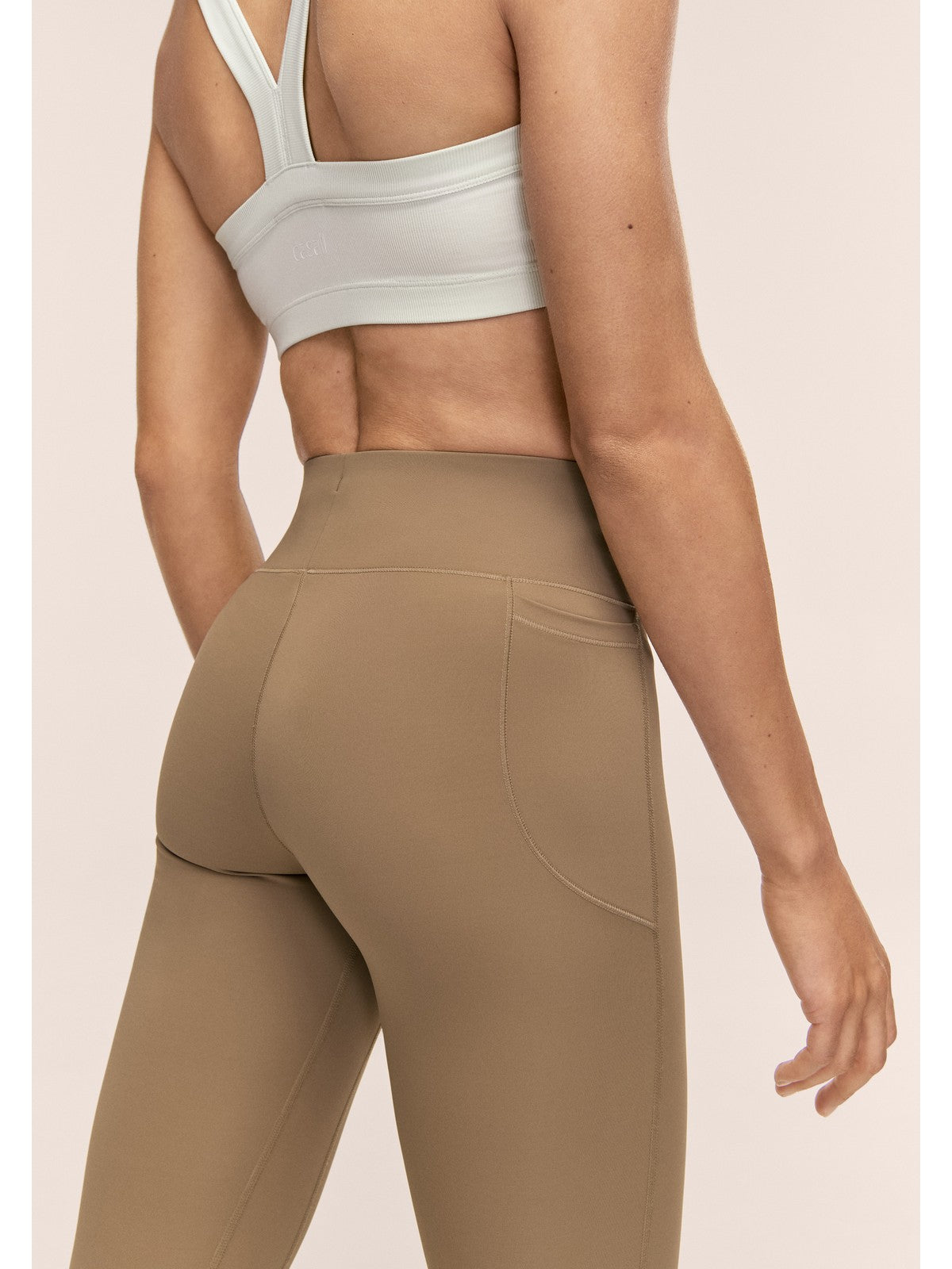 Legginsy treningowe damskie CASALL Essential Tights kolor zielony