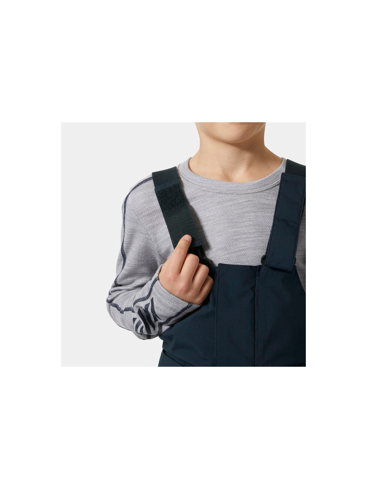 Spodnie narciarskie dziecięce HELLY HANSEN Jr Summit 2.0 Bib Pant kolor granatowy