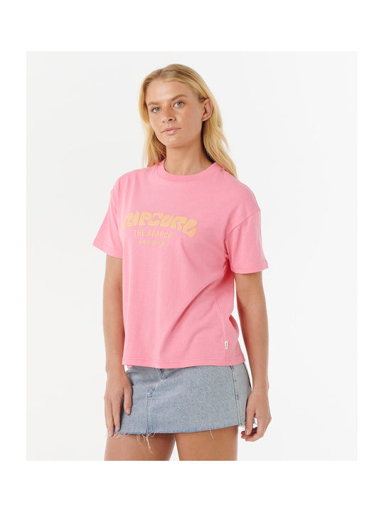 Koszulka RIP CURL SURF PUFF RELAXED TEE różowa
