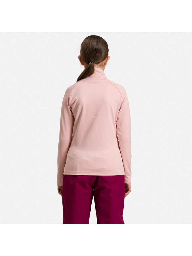 Bluza Rossignol GIRL 1/2 ZIP WARM STRETCH pudrowy róż