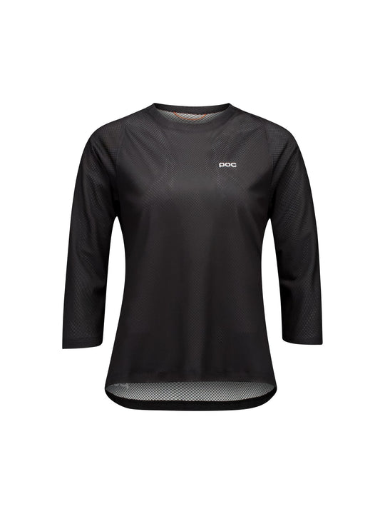 Koszulka rowerowa damska POC W's Motion Air 3/4 Jersey czarna
