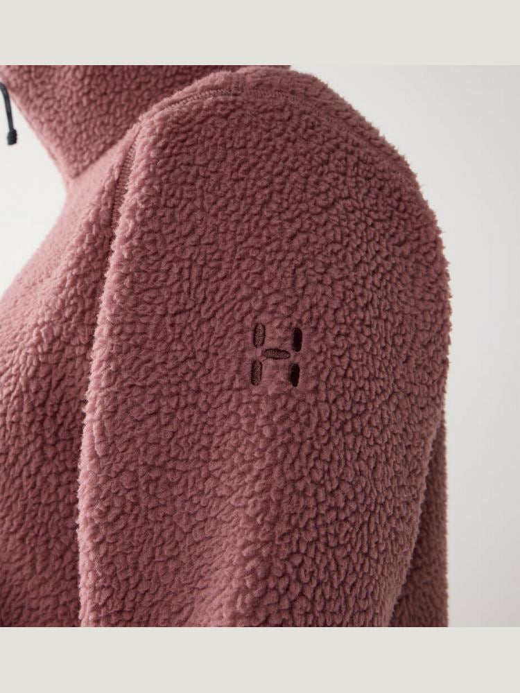 Bluza polarowa z kapturem damska HAGLÖFS Funds Pile Hood Misty Mauve