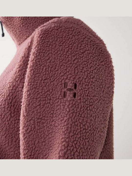 Bluza polarowa z kapturem damska HAGLÖFS Funds Pile Hood Misty Mauve
