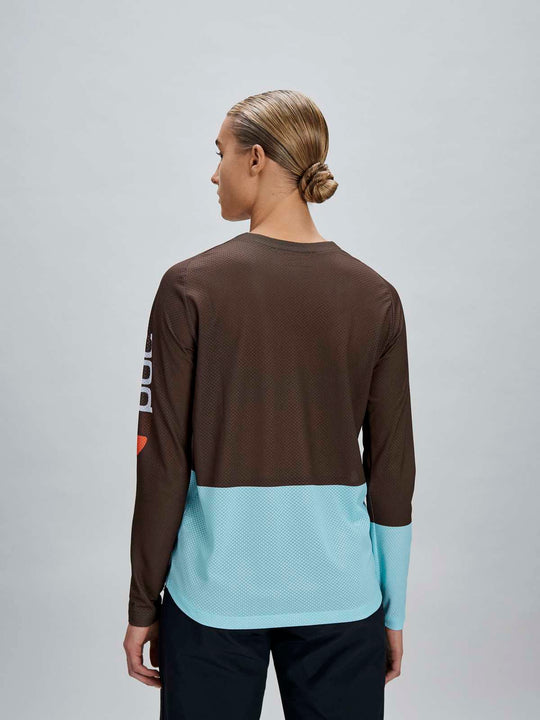Koszulka rowerowa damska POC W's Motion Air L/S Jersey brązowa
