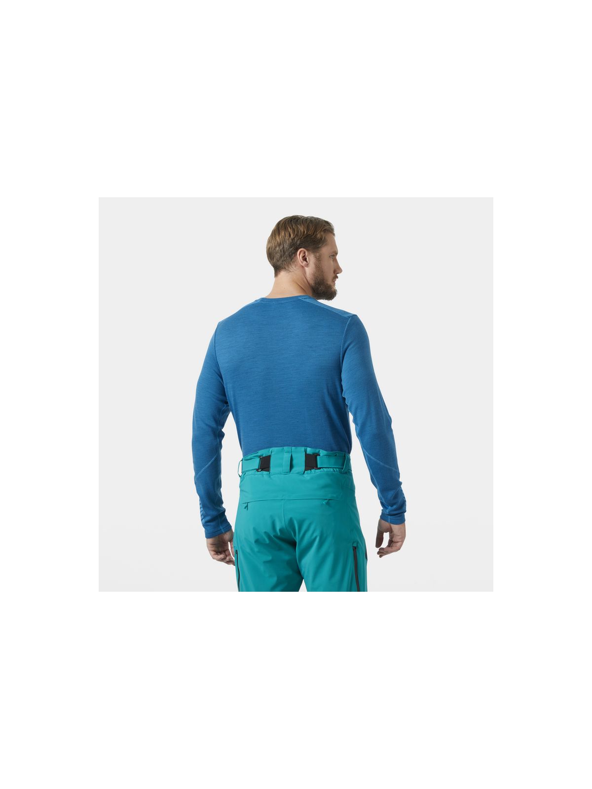 Koszulka męska HELLY HANSEN Lifa Merino Midweight Crew  kolor niebieski