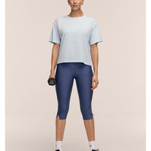 Koszulka damska CASALL Laser Mesh Tee kolor niebieski
