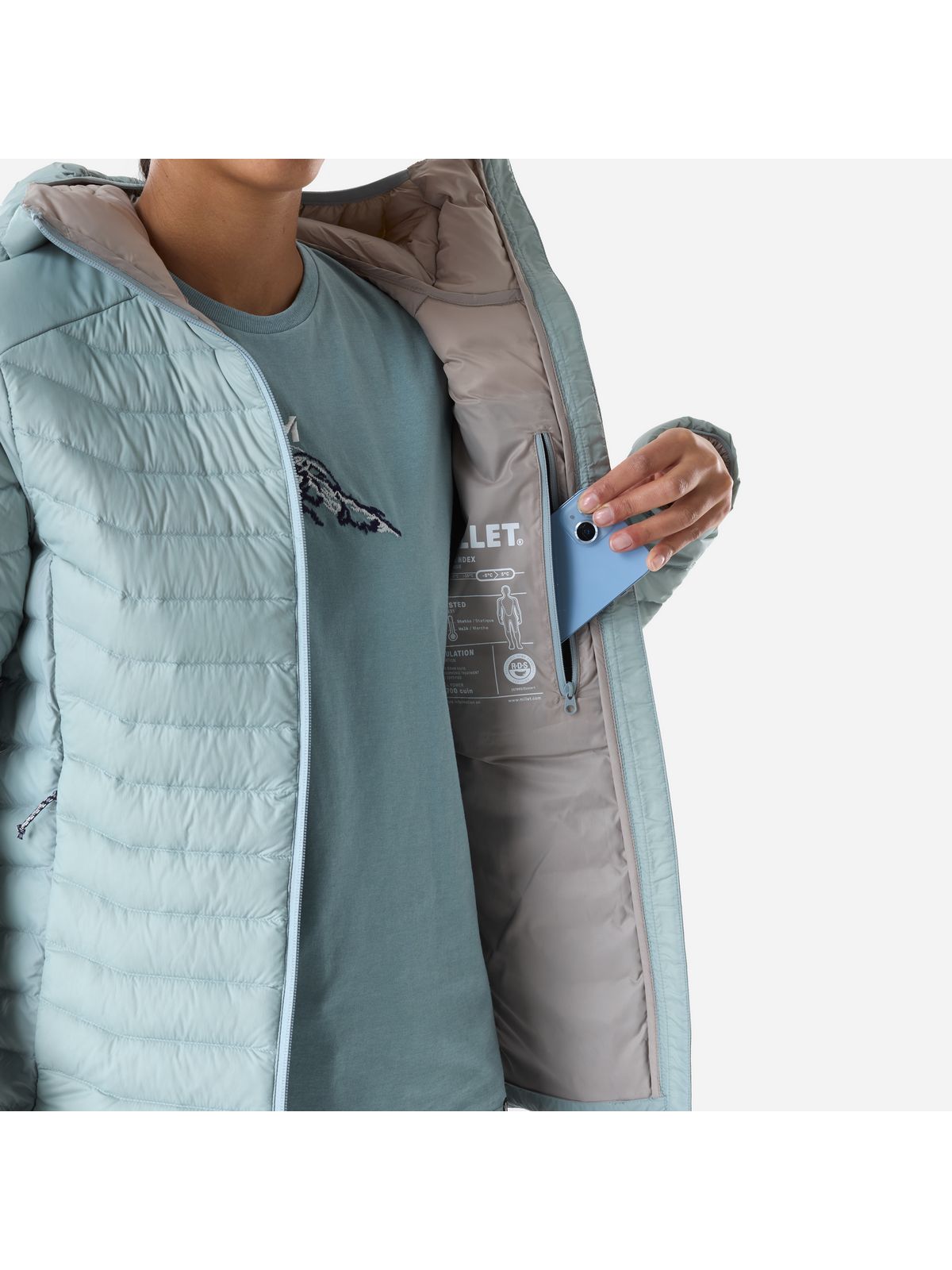 Kurtka damska MILLET W Evole Light 700 Hd W niebieska