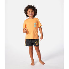 Koszulka RIP CURL Grom Energy Logo Tee - Boy pomarańczowa
