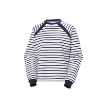Bluza Damska HELLY HANSEN W Capri Sweatshirt Biało granatowe Pasy
