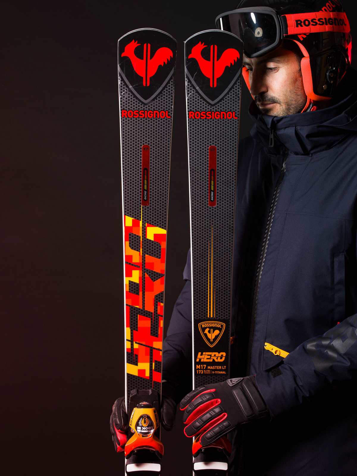 Narty ROSSIGNOL HERO MASTER LT (R22) + wiązania LOOK SPX 15 Rockerace Forza Master FORZA