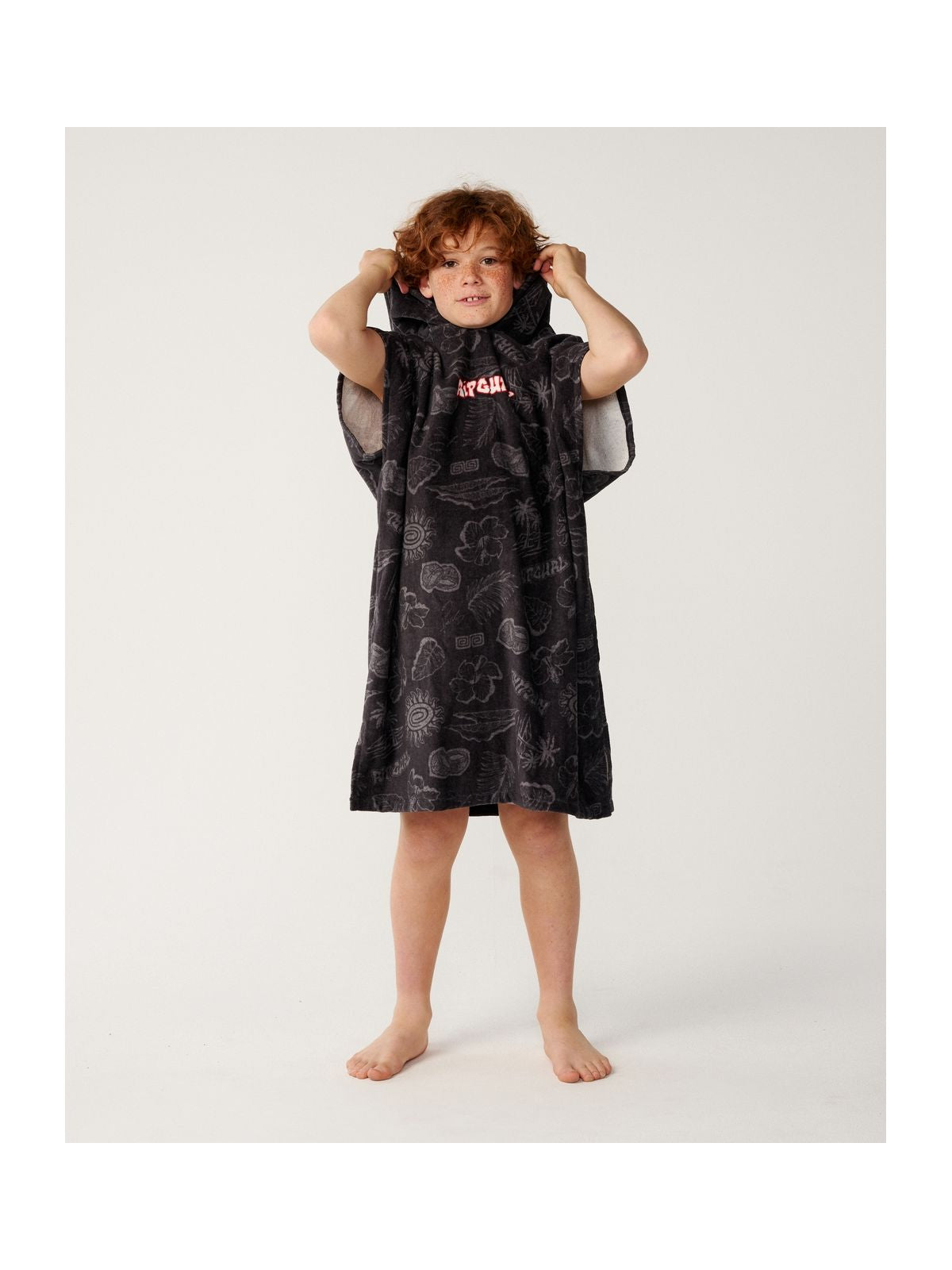 Ponczo męskie RIP CURL Sessions Hooded Towel - Boy czarne