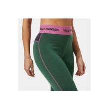 Legginsy damskie HELLY HANSEN W Lifa Merino Midweight Pant kolor zielony
