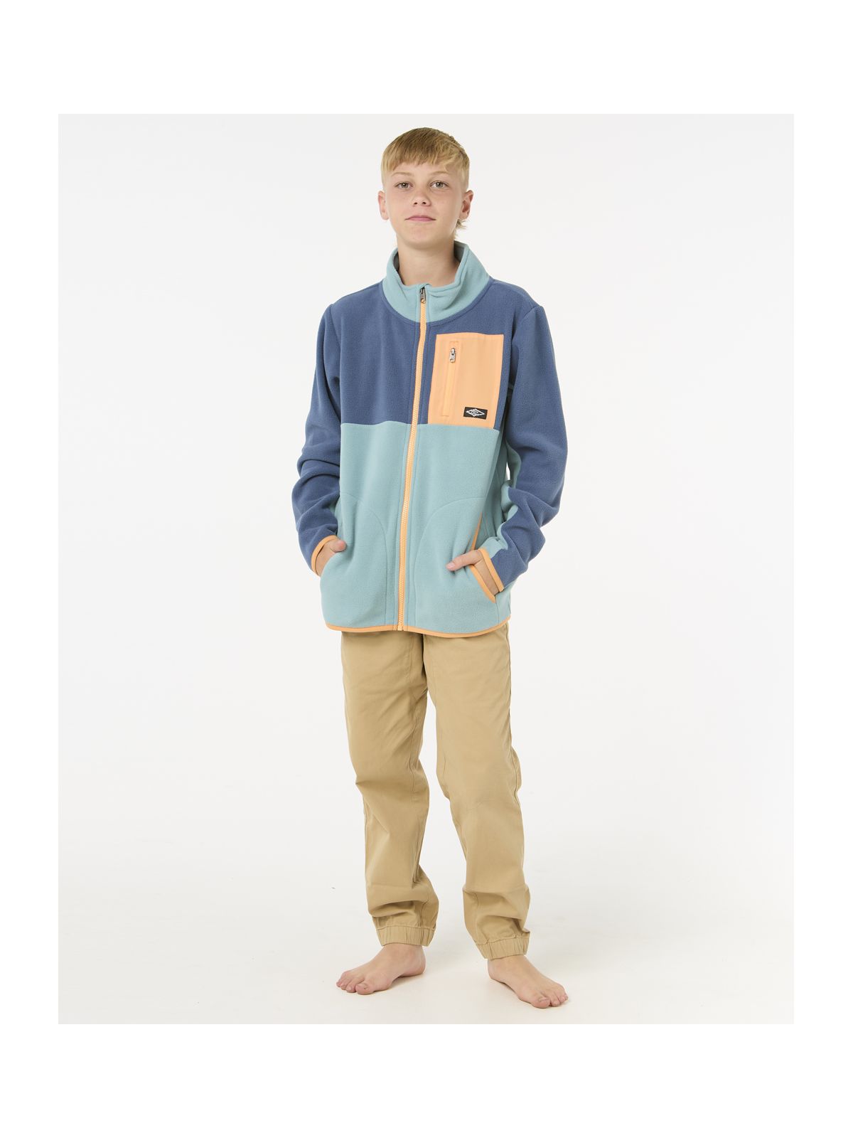 Bluza chłopięca RIP CURL Raw Energy Block Fleece - Boy niebieska