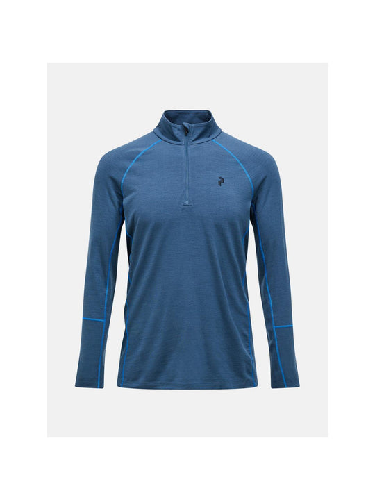 Koszulka Termiczna PEAK PERFORMANCE Magic Half Zip Wool-blend Baselayer Men niebieski
