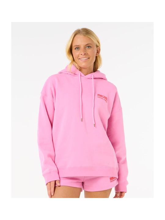 Bluza damska RIP CURL Surf Puff Heritage Hood różowa
