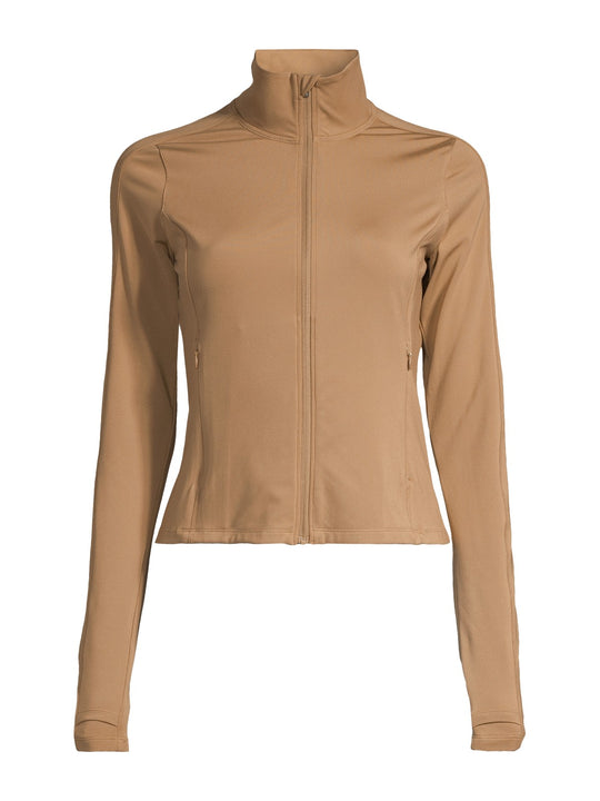 Kurtka damska CASALL Soft Touch Zip Jacket kolor zielony
