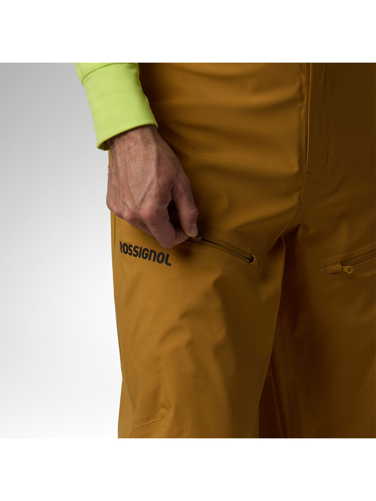 Spodnie narciarskie męskie ROSSIGNOL M Evader 2.0 3L Shell Pant brązowe