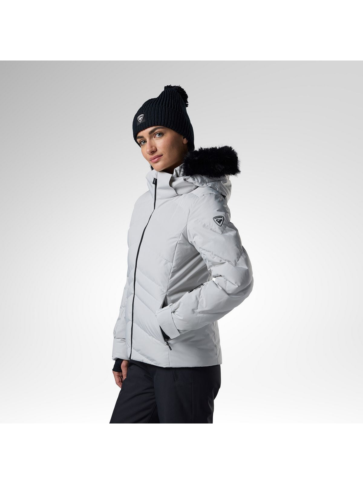 Kurtka narciarska damska ROSSIGNOL W Staci Insulated Jkt szara